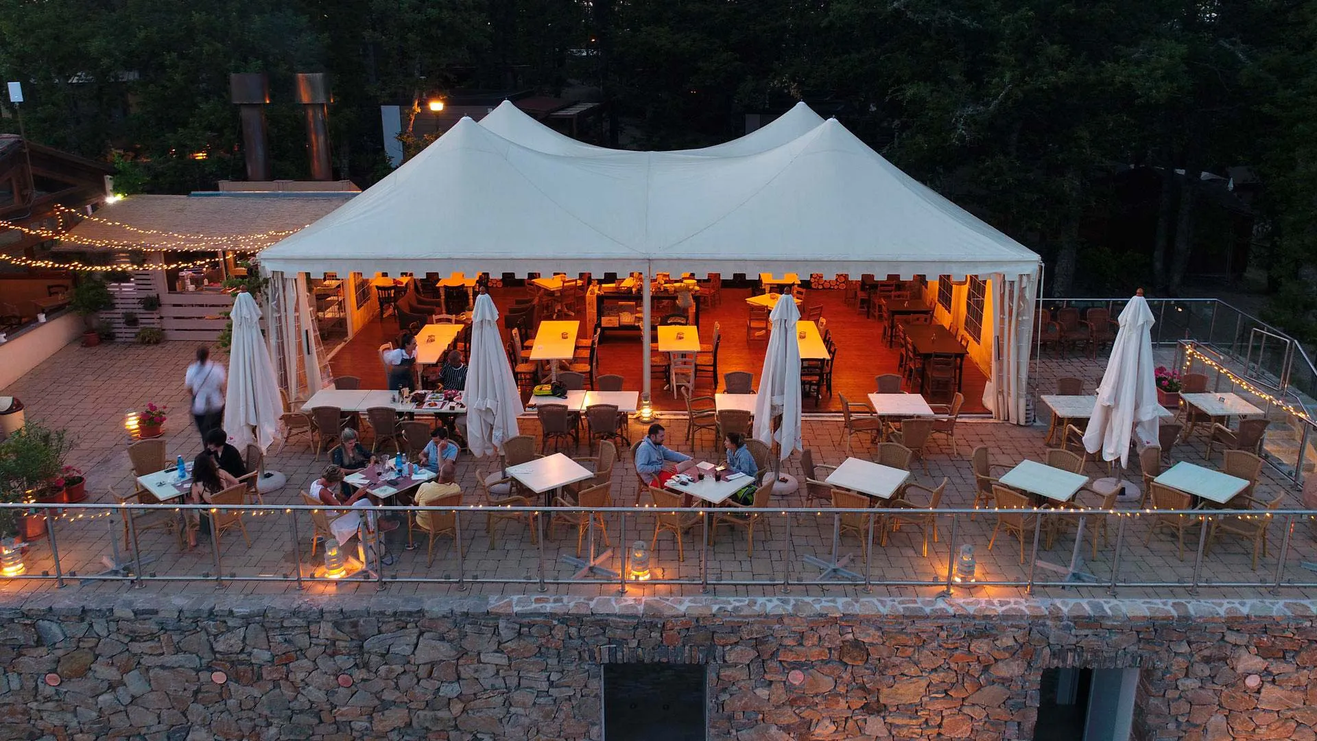 Orlando in Chianti - Panoramablick auf das Restaurant